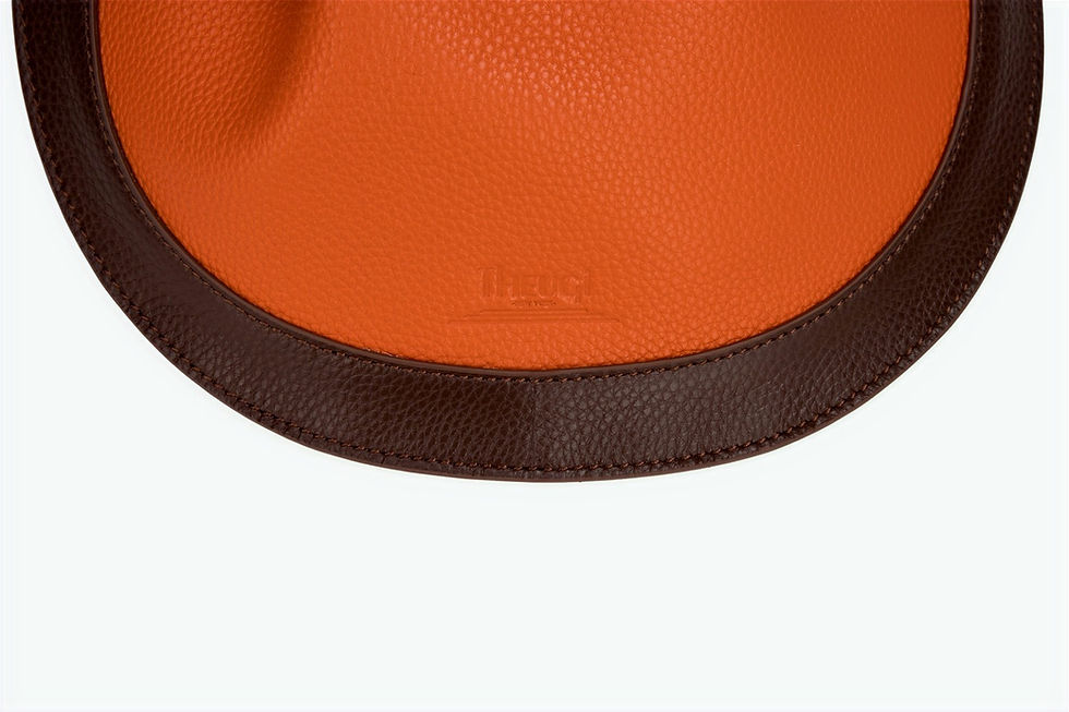 Thumbnail: The Mikaila Orange & Brown Crossbody Bag