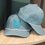 Thumbnail: Teal and blue Untapped Clothing Waterproof Golf Hat 6.0
