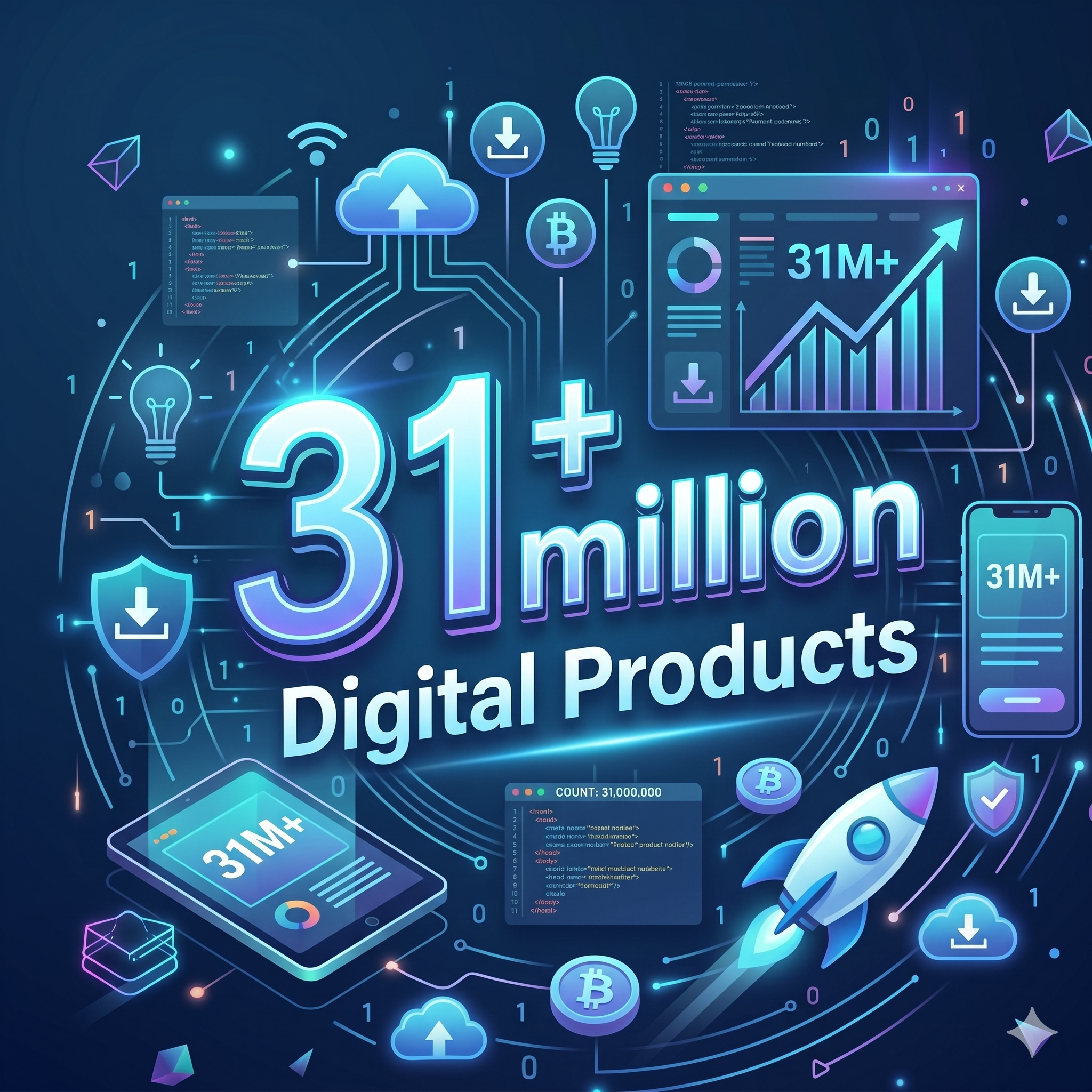 31+ Million Digital Products Bundle