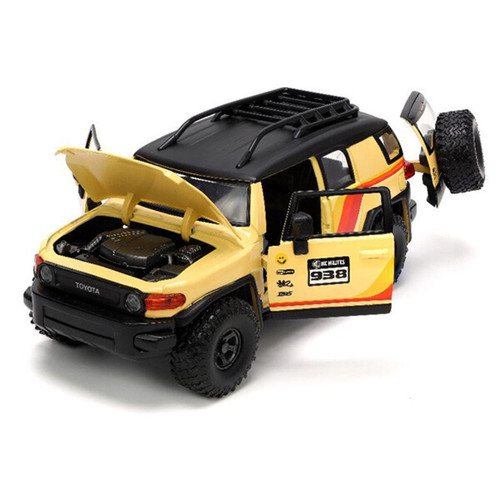 1:24 JUST TRUCK Toyota FJ Cruiser ミニカー Amazon | JADATOYS 1/24スケール JUST TRUCKS w/RACK & WHEELS