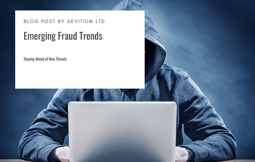 Illustration depicting emerging fraud trends in 2024 with key risk indicators and preventative measures