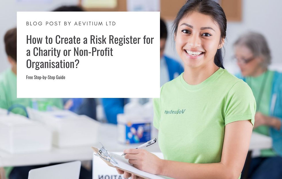 Team members in a charity organisation working together to develop a comprehensive risk register