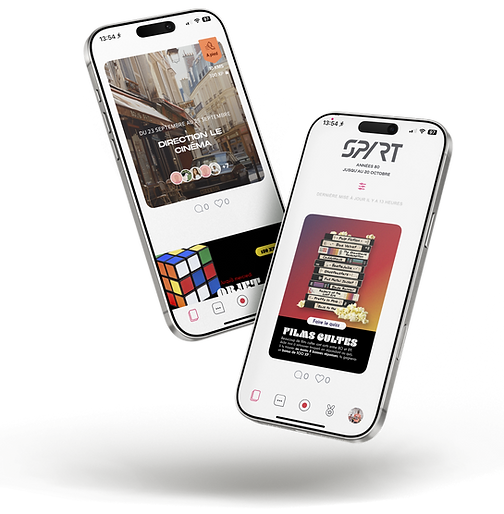 Ecrans d'application Challenges connectés sportifs