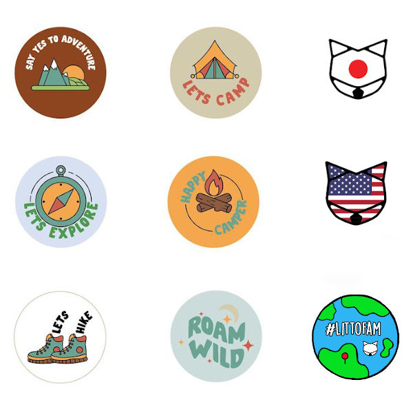 Hình thu nhỏ: Litto Howler Adventure Badges リットハウラー アドベンチャーバッジ