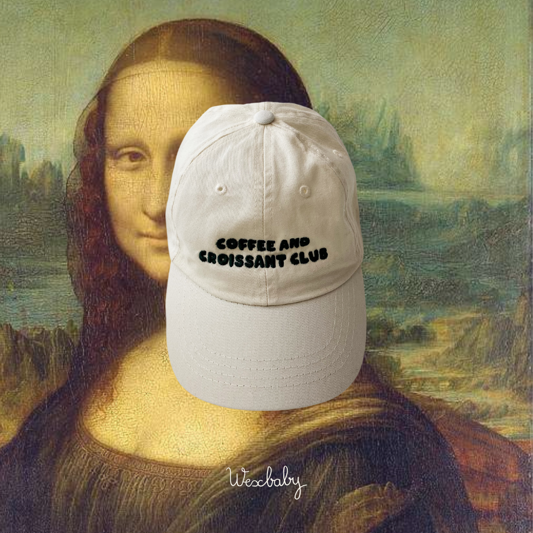 Coffee and croissant club cap