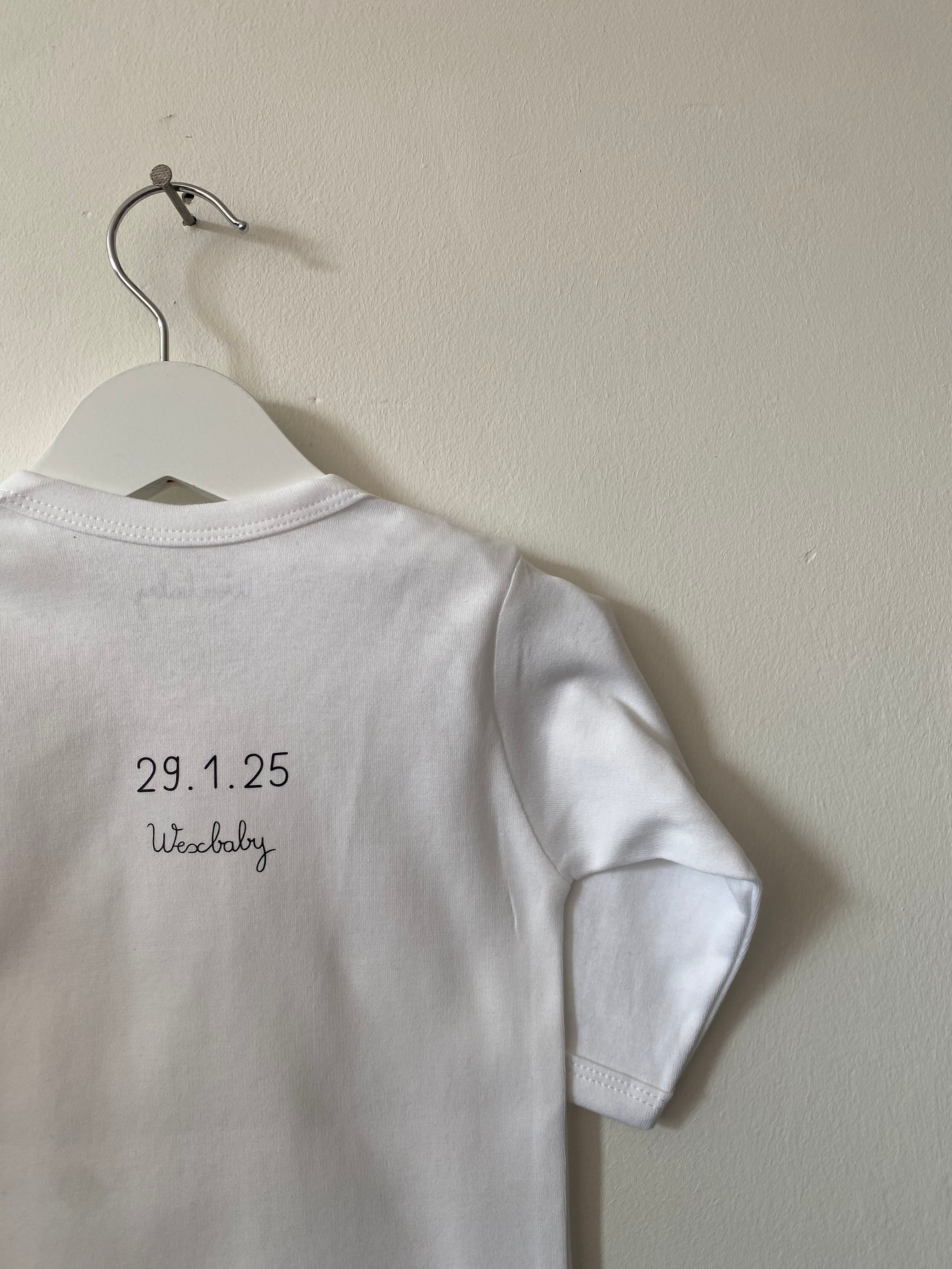 Name and date romper