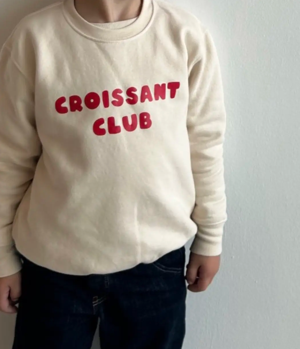 Croissant club sweatshirt Rouge