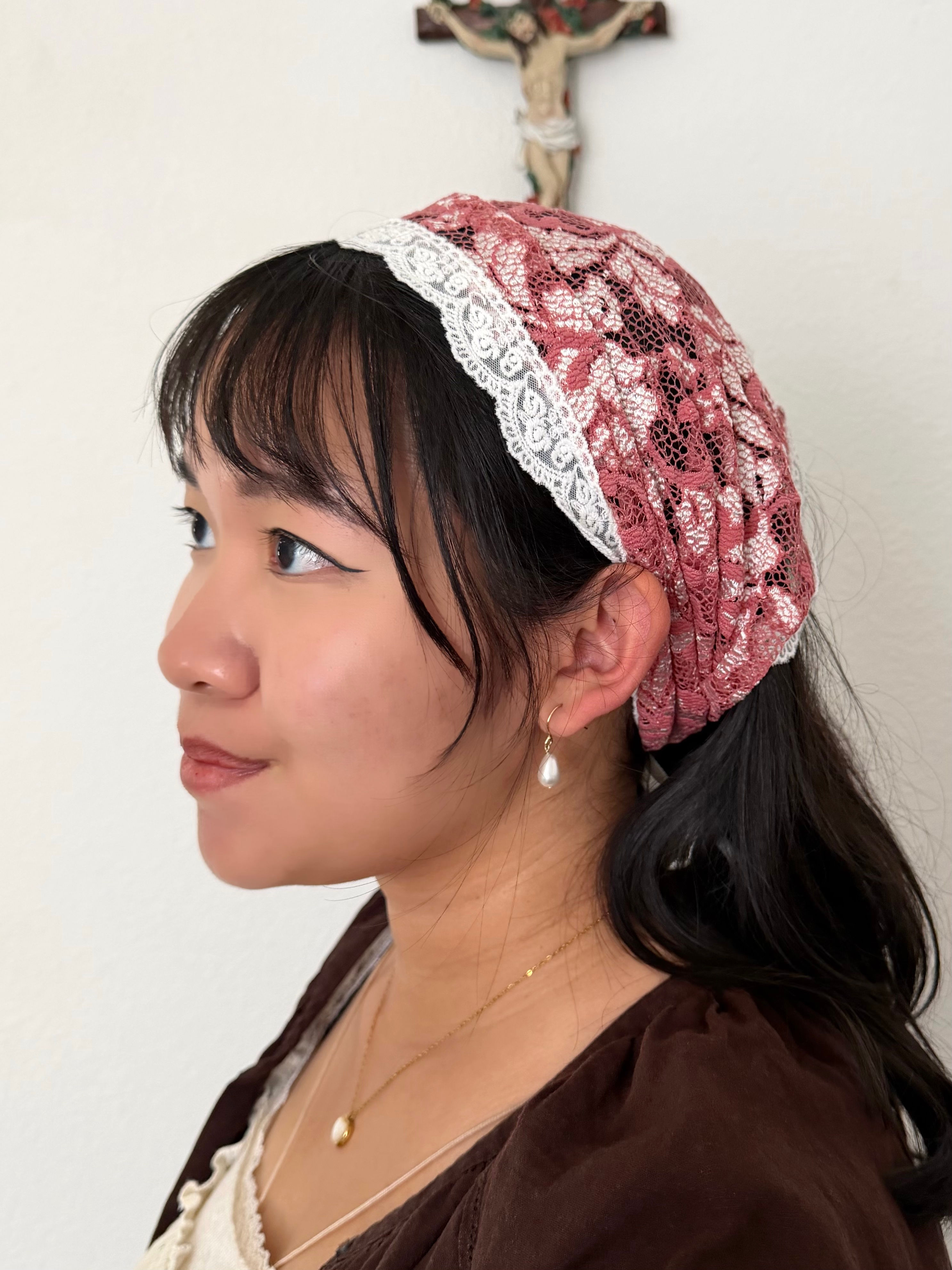 St. Thérèse of Lisieux Tie-up Veil