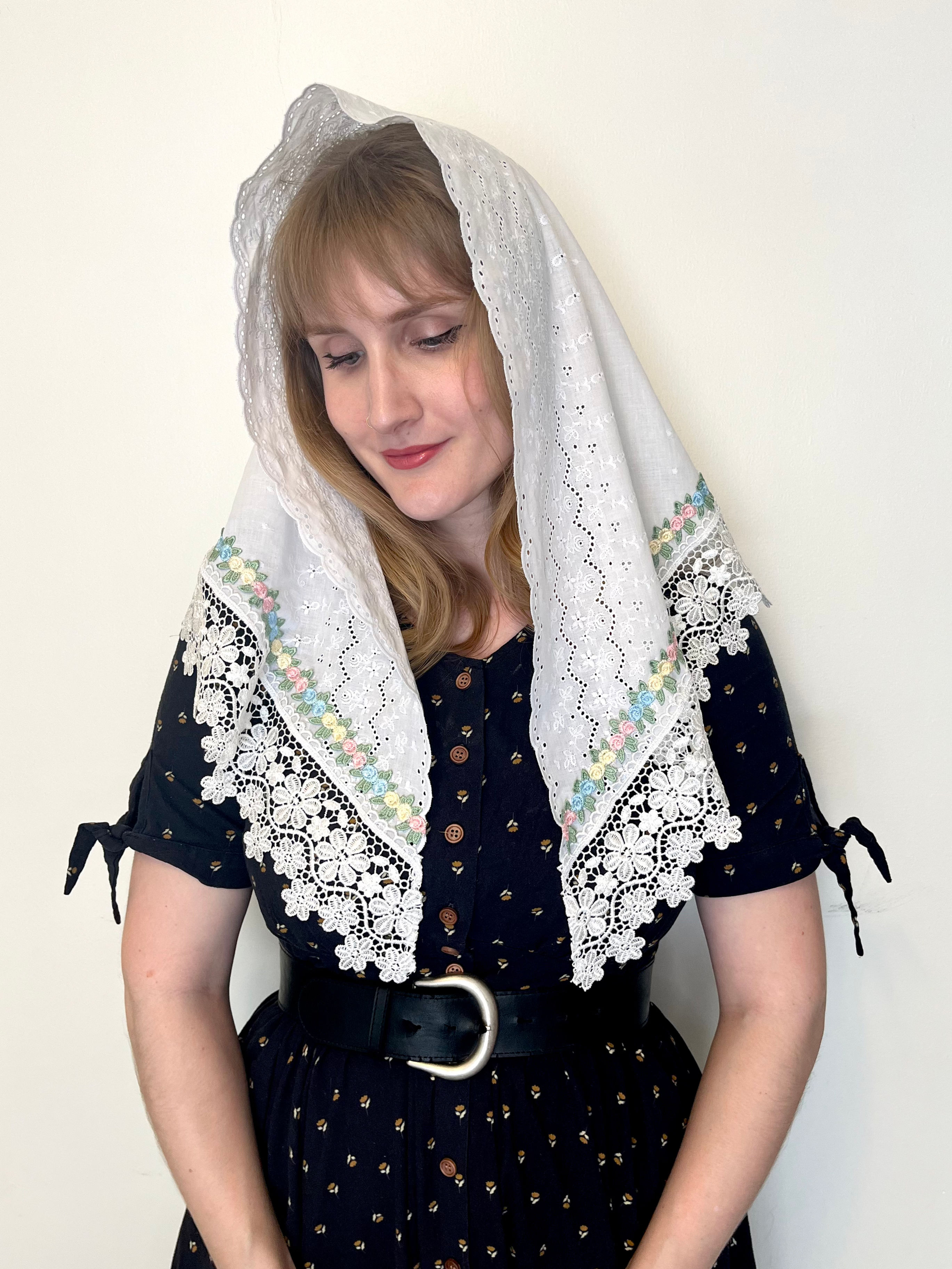 "Veni Sancte Spiritus" Triangle Veil | The Easter Collection