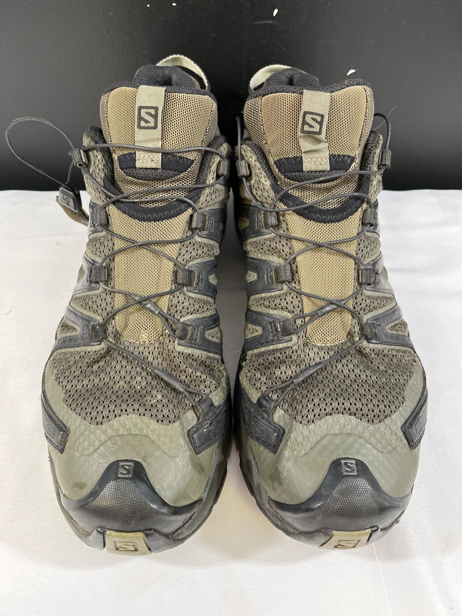 Salomon XA Pro 3D Mens Green Hiking Shoes Size 11.5 SKU 6426