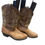 Thumbnail: Laredo Mens Brown Leather Western Boots Size 9.5EW SKU 6913