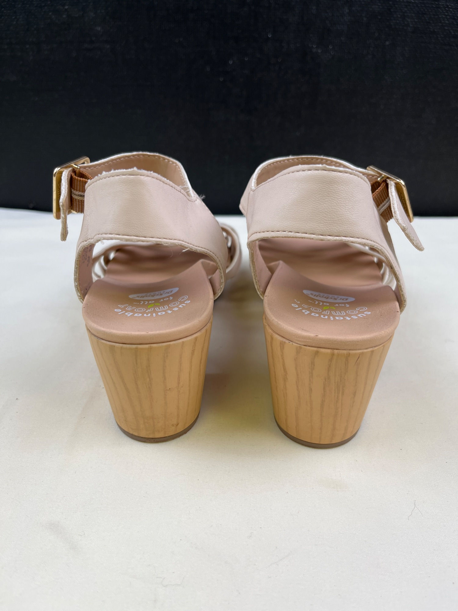 Dr. Scholl's First For All Women's Beige Leather Shoes/Heeled Size 6.5 SKU 4856