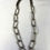 Thumbnail: Vintage Womens Silver Mesh Chain Link Necklace SKU 6405