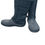 Thumbnail: Crocs Faux Leather Fur Lined  Womans Black Mid Calf Winter boots Sz 8 SKU 9568