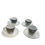 Thumbnail: Italian Ceramic Hand Painted Espresso Cup & Saucer Set Of 4 SKU 9162