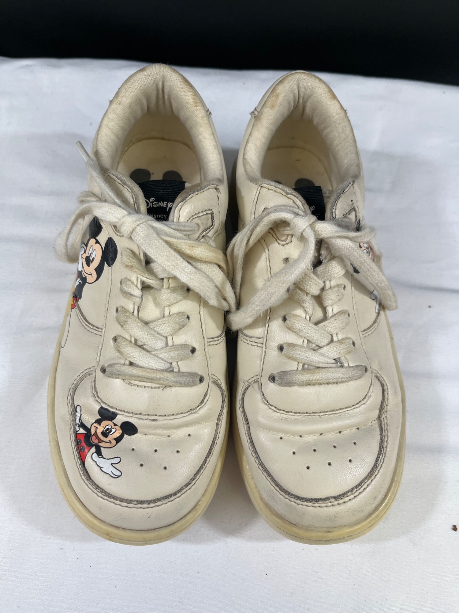 Zara x Disney Boy's Beige Mickey Mouse Shoes/Sneakers Size 31 (13.5) SKU 5966