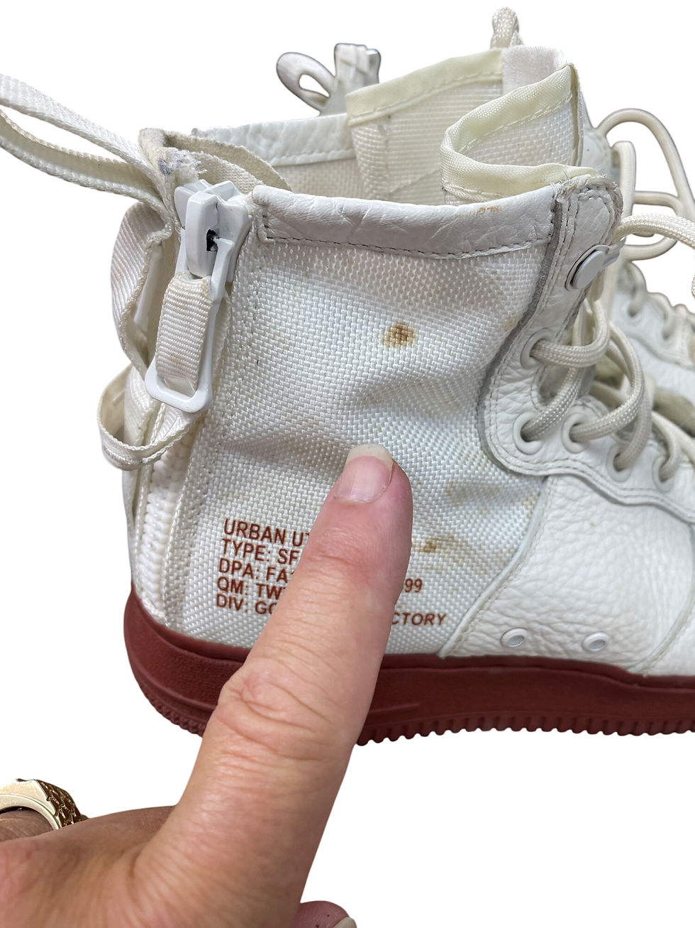 Thumbnail: Nike Urban Utility SF AF1 mens white Mid Sneakers Size 7 SKU 8819