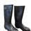 Thumbnail: Khombu Womens Black Crocodile-Embossed Rain Snow Boots Size 10