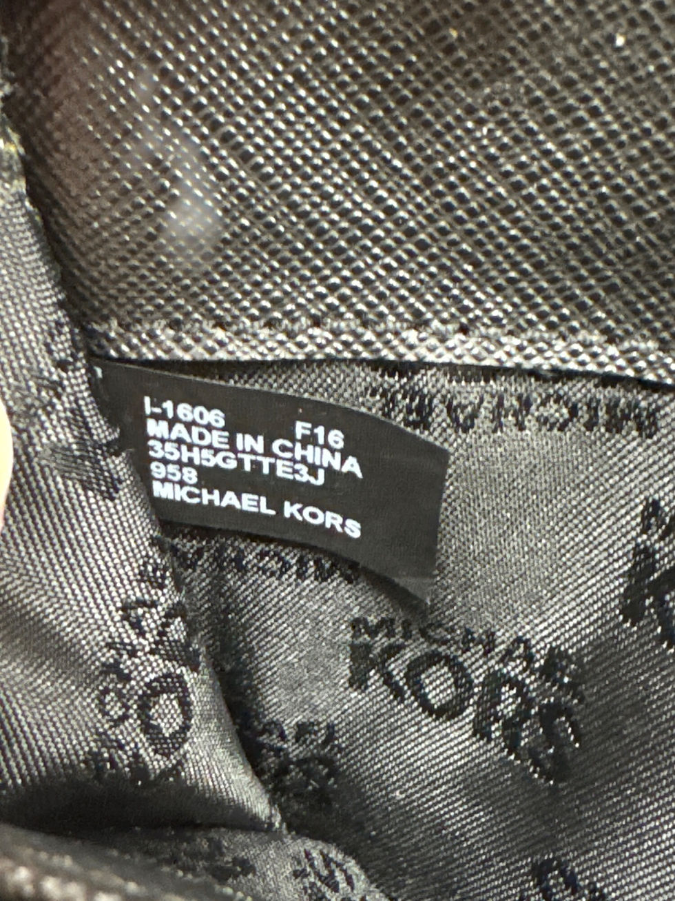 Thumbnail: Michael Kors Womens Black Logo Wristlet Wallet SKU 7326