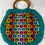 Thumbnail: Handmade Women's Peace Reversible Knitted Green/Multi Handbag SKU3457