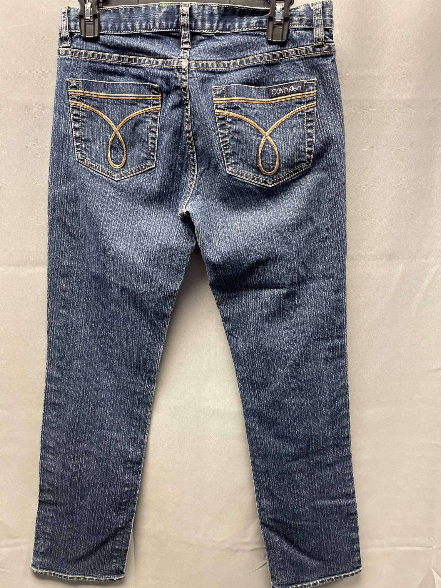 Calvin Klein Women's Blue Skinny Jeans Stretch 28/6 SKU 4088