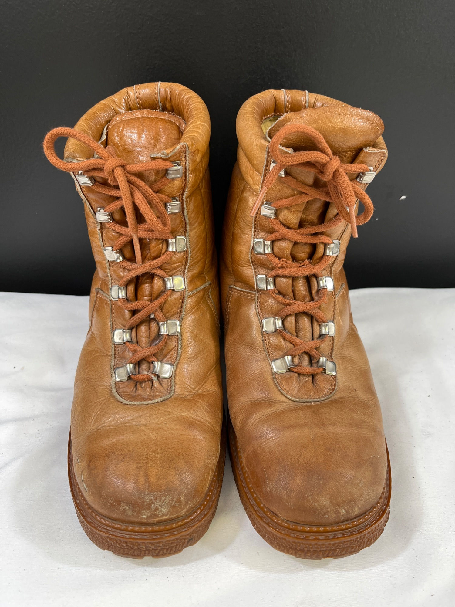 Cloud Climbers Men's Brown Leather Hiking Boots Size 8.5 SKU 5625