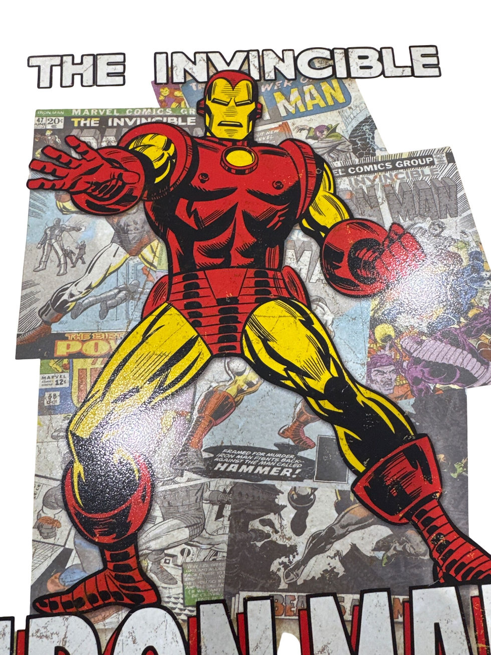Thumbnail: Marvel Iron Man Retro Comic Style Metal Wall Sign SKU 7940