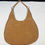 Thumbnail: Womens Brown Suede Hobo Shoulder Bag SKU 7205