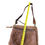 Thumbnail: Fossil Vintage womans brown Floral Embossed Leather Shoulder Handbag SKU 9098