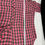Thumbnail: Talbots SKU 7694 Womens Pink and Brown Checkered Button Up Blouse Size L