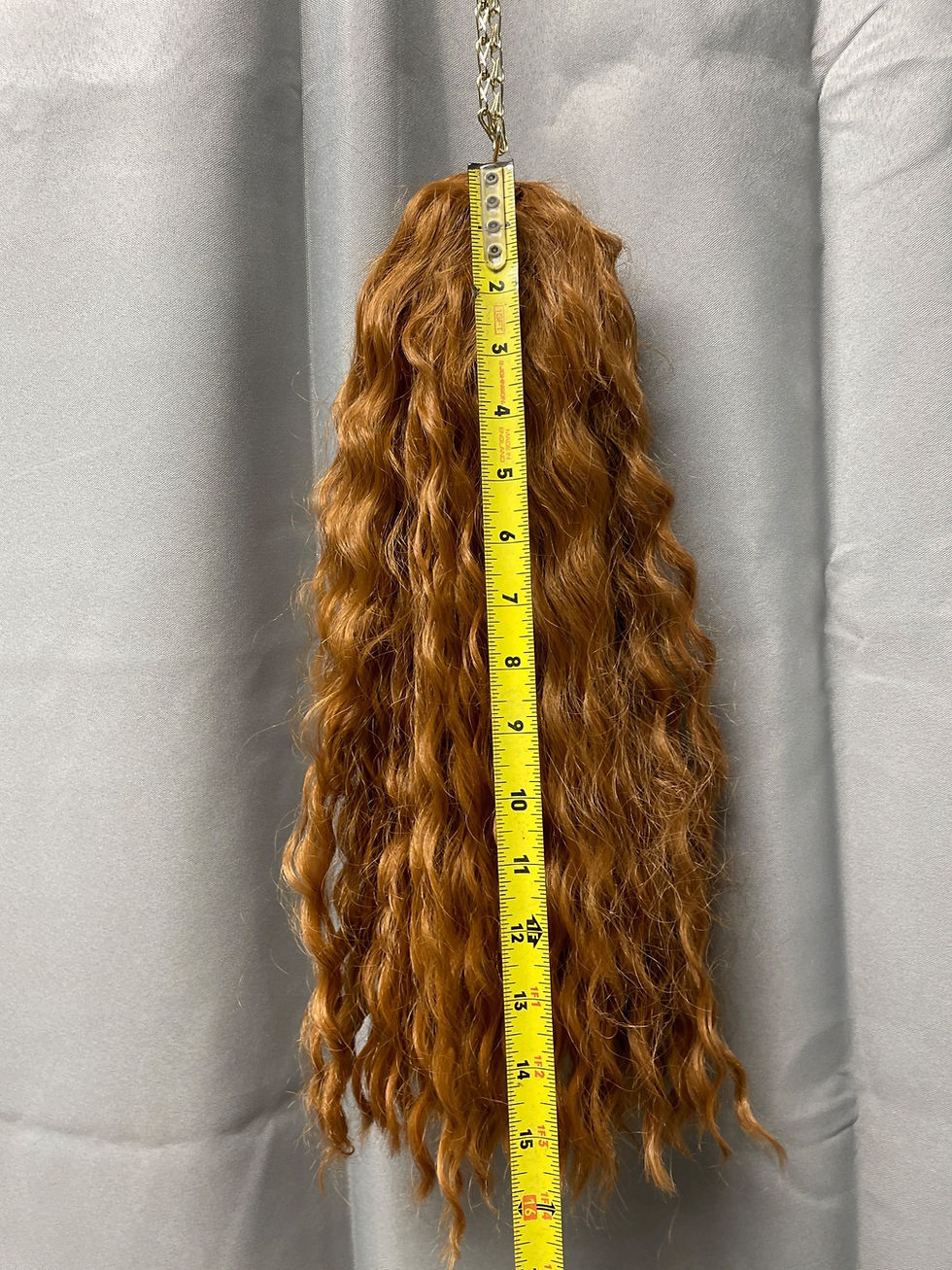 Thumbnail: Fusion Source Red Curly Hair Ponytail 16" SKU 2124