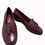 Thumbnail: Etienne Aigner women’s red wine penny loafer shoes size 5.5M SKU 5040