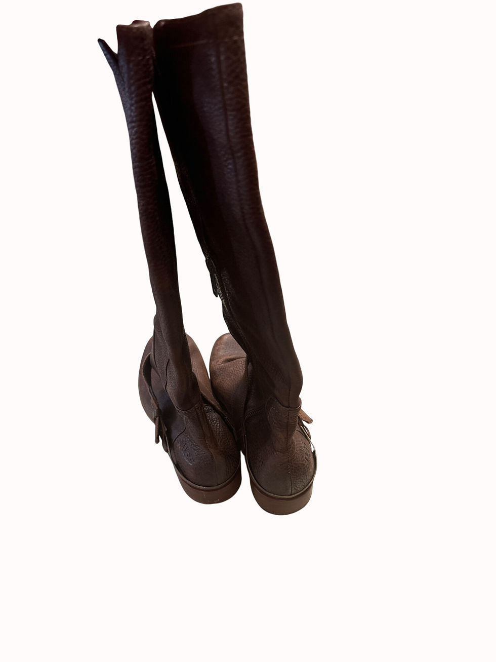 Thumbnail: UGG women’s leather sheepskin brown mid calf boots shoes size 6 SKU 5035