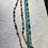 Thumbnail: Vintage Women's Multicolored 10" Triple Strand Necklace SKU 6077