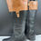 Thumbnail: Franco Sarto Clarity Women's Black Knee High Leather Boots Size 8.5M SKU 6107