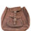 Thumbnail: Vintage Brown Leather Suede Backpack With Adjustable Straps & Buckle Closure SKU