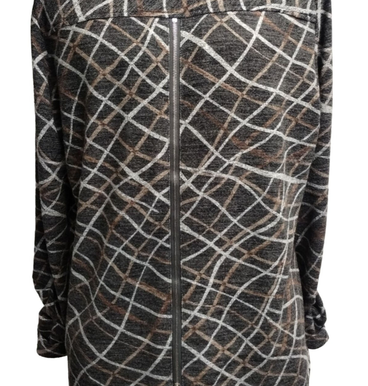 Boho Chic Women's Black/Multicolor Blouse Size L SKU 1949