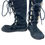 Thumbnail: Ugg womans Black leather sheepskin lined Midcalf Winter Boots Sz 6 SKU 9533