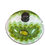 Thumbnail: Portugal Hand painted Vintage Green white floral motif lided bowl SKU 9667