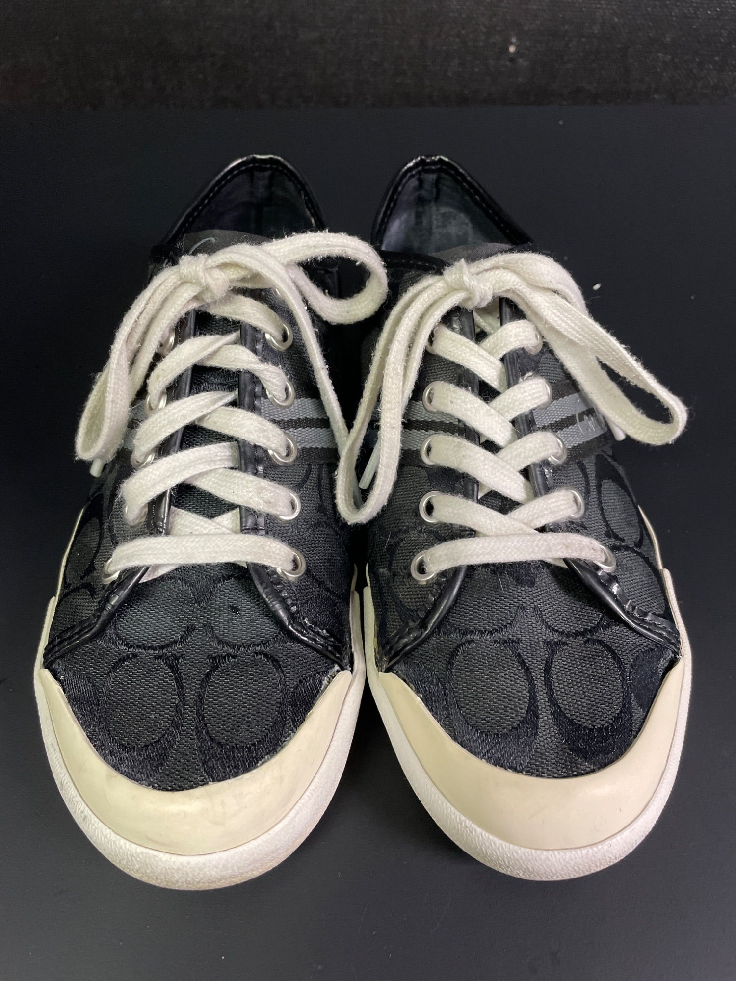 Coach Men's Black Folly Sneakers Size 7 - SKU 1944