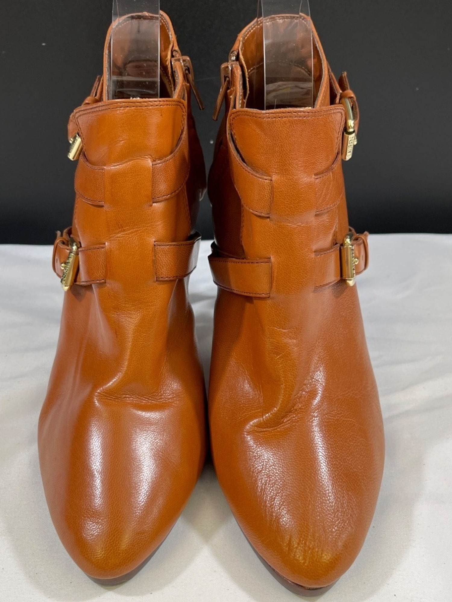 Lauren Ralph Lauren Lorelei Women's Brown Shoes/Heeled Boots Sz 8.5B SKU 5461