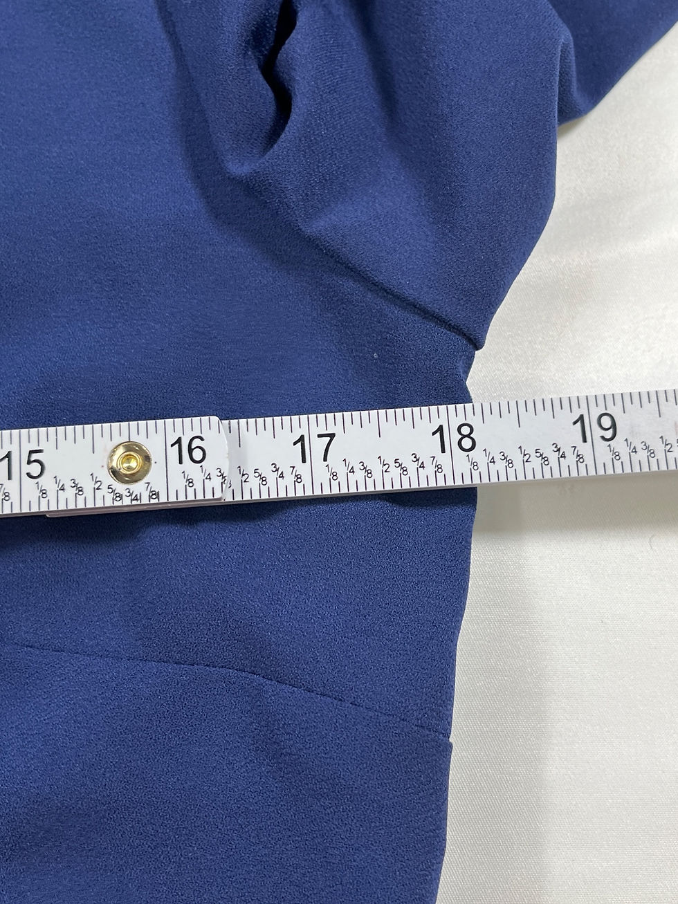 Thumbnail: S.L. Fashions SKU 7581 Womens Blue and Black Colorblock Dress Size 8