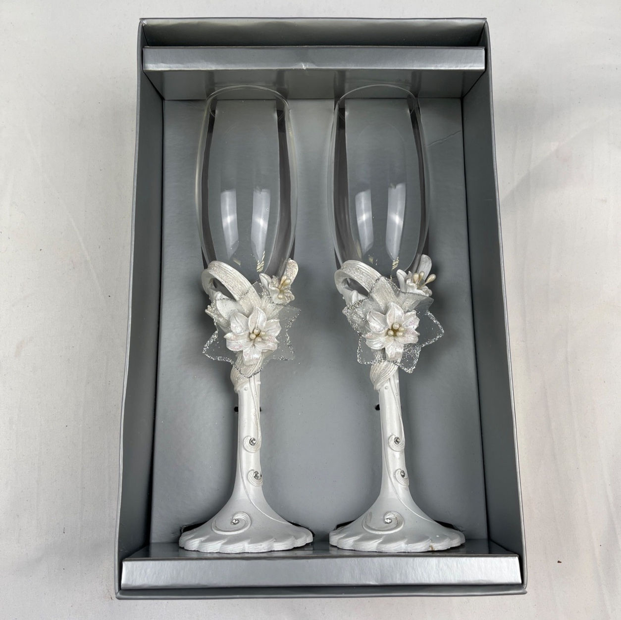 Simply Better Weddingstar Bride & Groom Wedding Toast Glass SKU 4466