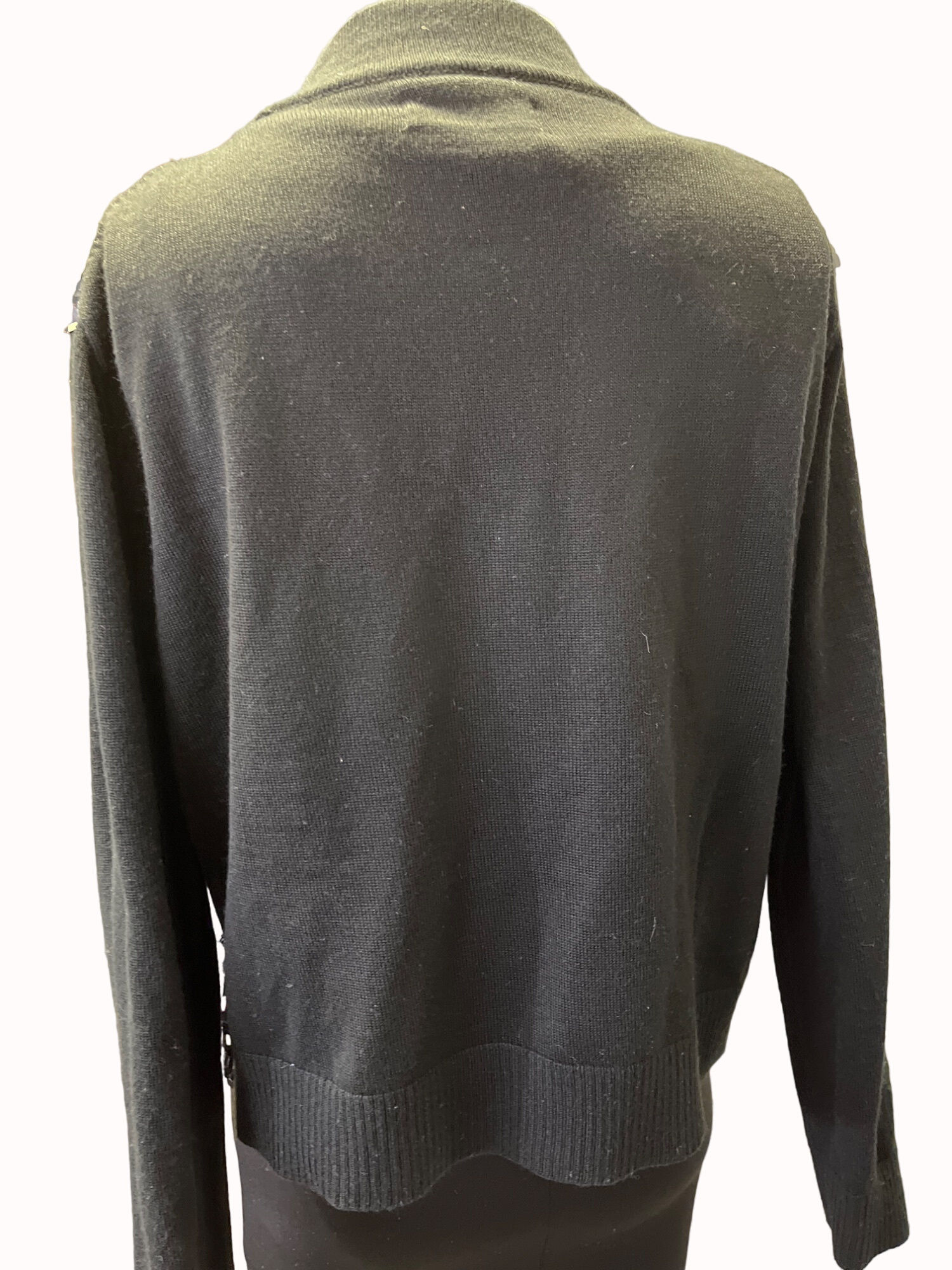Calvin Klein Women's Black Sequin Sweater/Cardigan Size XL SKU 5712
