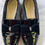 Thumbnail: Isaac Mizrahi Womens Black Patent Leather Loafers With Velvet Bow Size 7 SKU 730