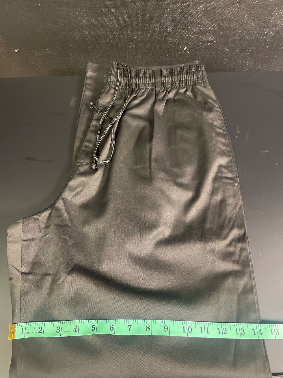 Thumbnail: New Chef Men's Black Elastic Waist drawstring Pants Size 3X-34L SKU 2161