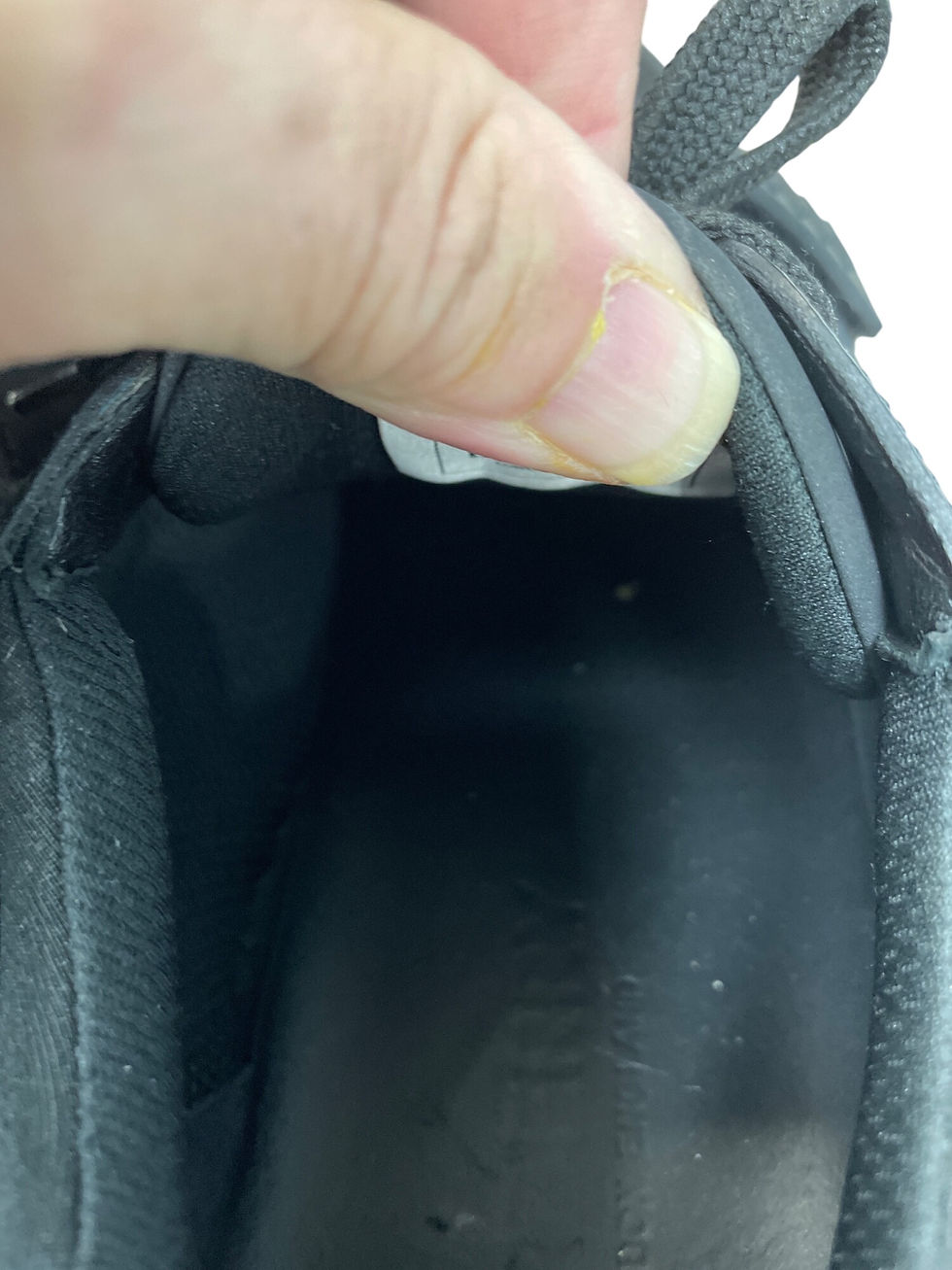 Thumbnail: Burberry Auth Mens Black Kingdom Leather Hook loop Mesh Sneakers Sz13 SKU 9712