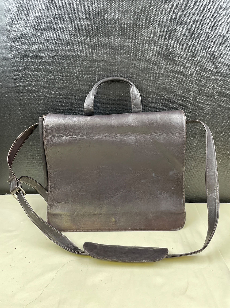 Bayada Unisex Dark Brown Leather Messenger / Laptop Bag / Organizer SKU 5079