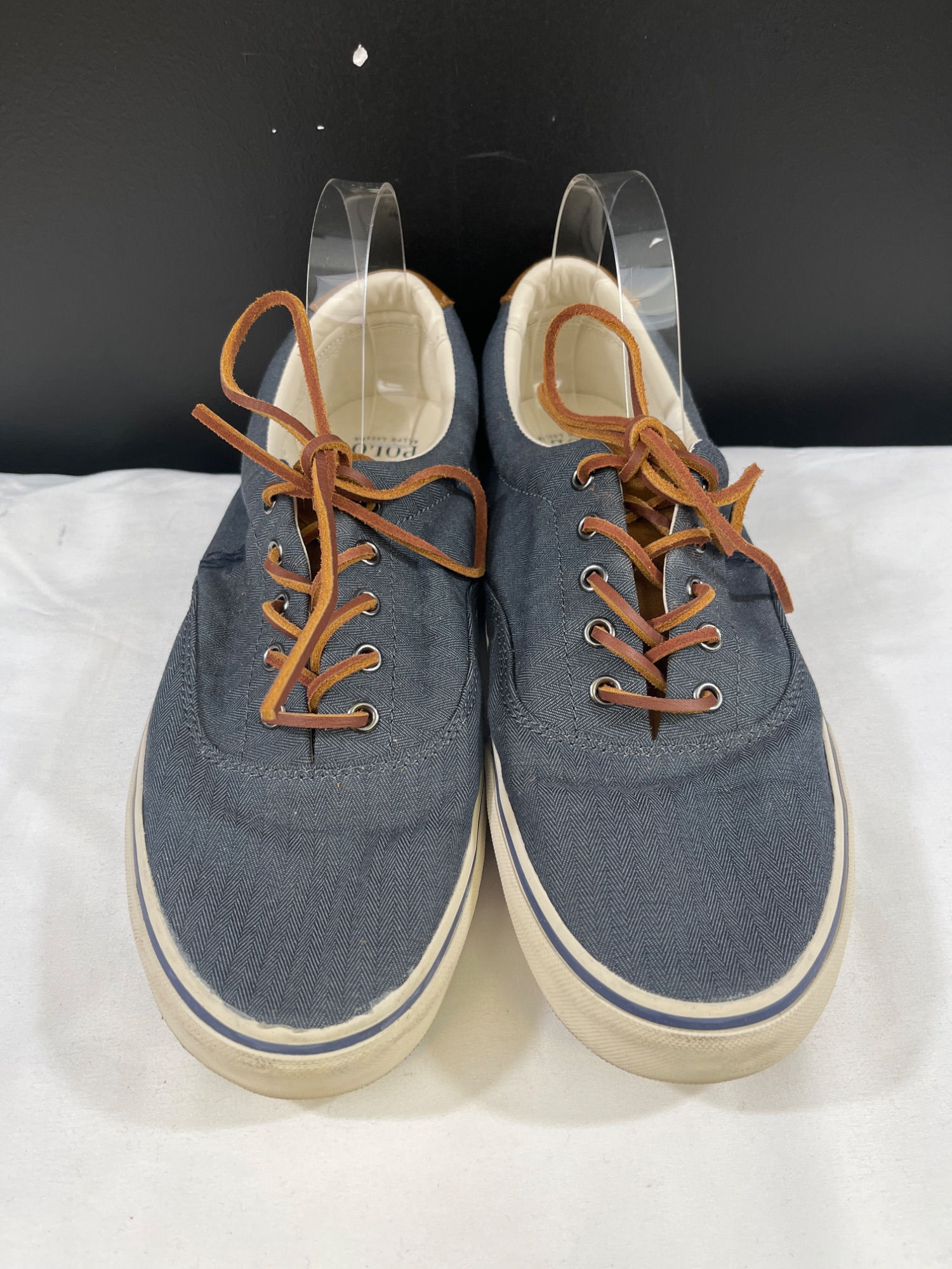 Polo Ralph Lauren Keaton-Pony Men's Blue Boat Shoes/Sneakers Size 13 SKU 5754