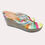 Thumbnail: Coach Felicité women’s rainbow wedge sandals size 8M SKU 6178